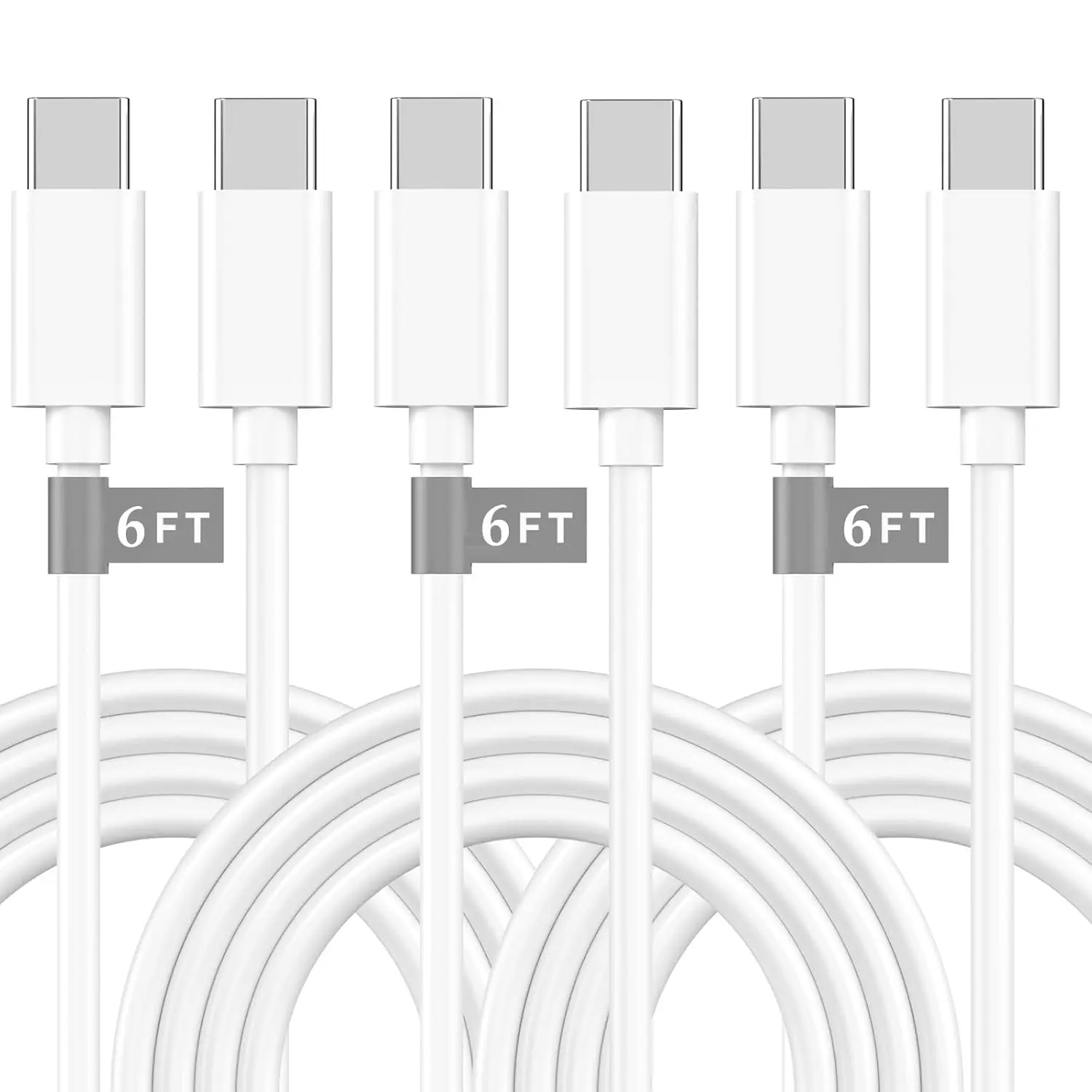 [Apple MFi Certified] iPhone 16 Fast Charging Cable,60W USB C to USB C Fast Charging Cable,3Pack 6ft Type C Fast Charger Cord for iPhone 16/16 Pro/16 Plus/16 Pro Max/15 Galaxy Pixel Air iPad