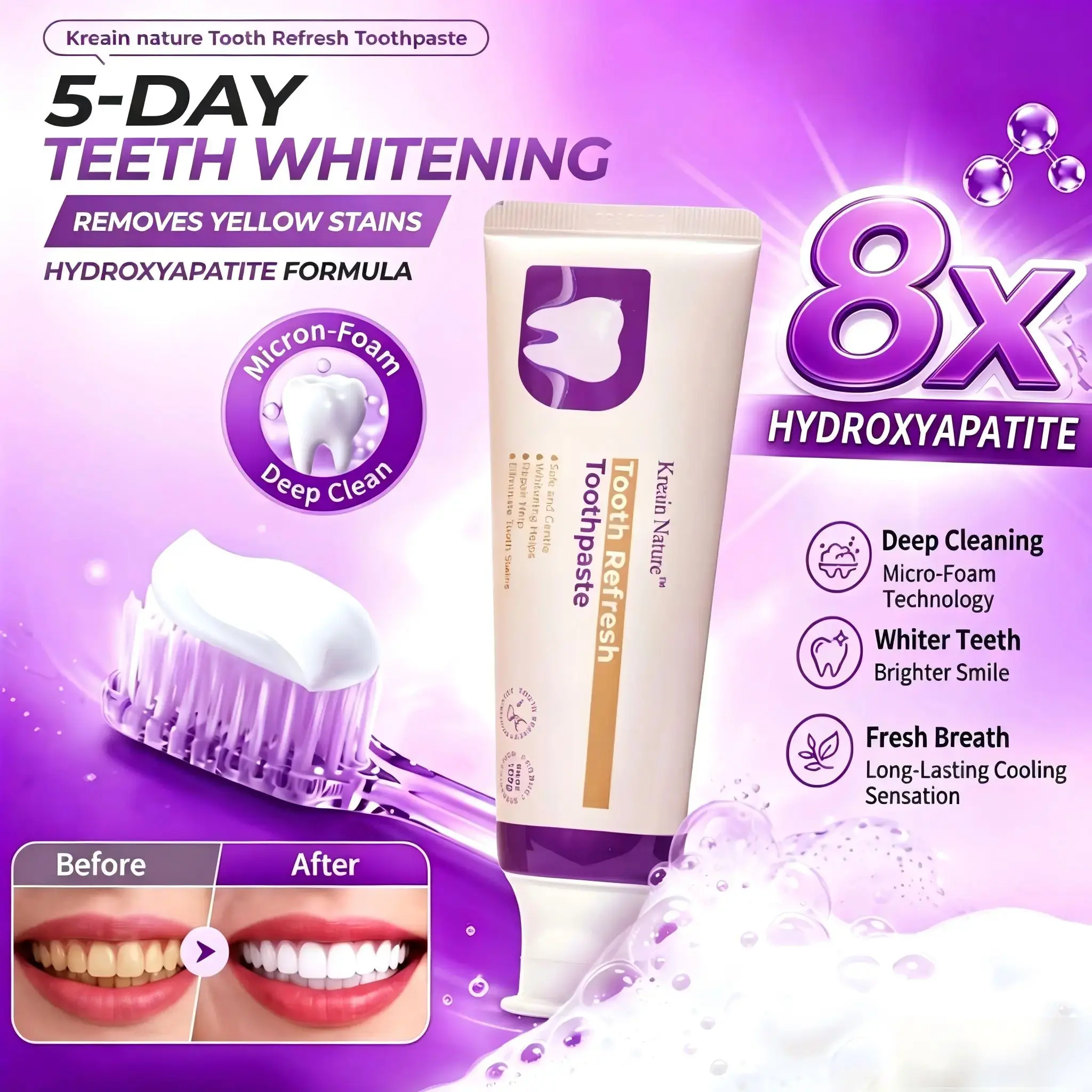 Kreain Nature 2 Toothpaste Summer Limited Deal | Natural Oral Care, Prevent Tooth Loss, Fresh Breath & Gentle Care  #DealsForYouDays