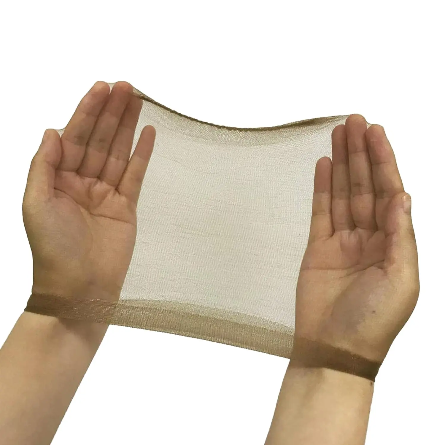 Unisex 1-Piece HD Wig Cap - 1 Size Stretchy Nylon Stocking Cap, Sheer Ultra-Thin Breathable Invisible Accessory for Lace Front Wigs, Stable Non-Slip Easy to Use for Cosplayers, Dancers, Comfortable, One Size, Sheer Texture