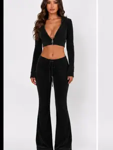 Y2K Velour Flare 3 Piece Set