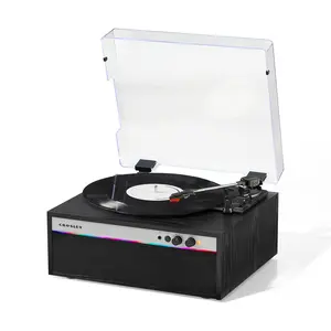 Crosley Strobe 3-Speed Turntable w/ Speakers &LED Lights