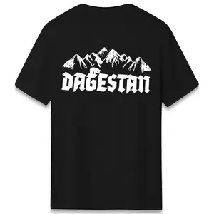 Dagestan Mountain Graphic T-Shirt, Regional Pride Print Crew Neck Tee, Casual Top for Dagestan Culture Fans