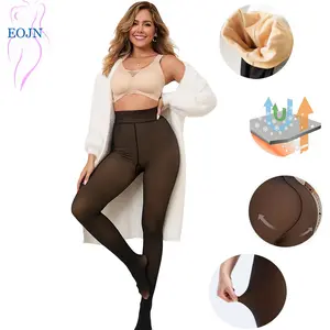 EOJN Women's Fleece Lined Tights Fake Translucent Warm Thermal Pantyhose Sheer Thick Leggings Ladies Under Dress for Winter with Plush Inner Layer,High quality Tights,Soft and Breathable,5 Colours,Normal and Plus size,Stretchy,Everyday,Minimalist,Slim.