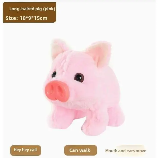 Soft Stuffed Polyester Wobbling Stuffed Pig Toy, Cute Pig Pet Toy for Birthday Gift Surprise, Animal Stuffed Toys