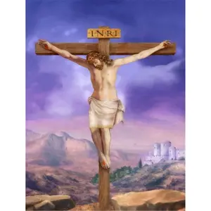 212 MAIN Easter Jesus Crucifixion Garden Flag, Religious Outdoor Decor, Double-Sided, Fade-Proof