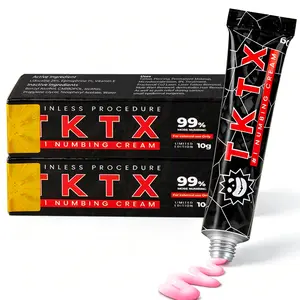 TKTX Tattoo External Cream Black 2 Pack | Limited Edition 99% VeryStrong | For Tattoos | Laser Removal | Waxing | EyebrowThreading | Tattoo Numbing Cream 10g