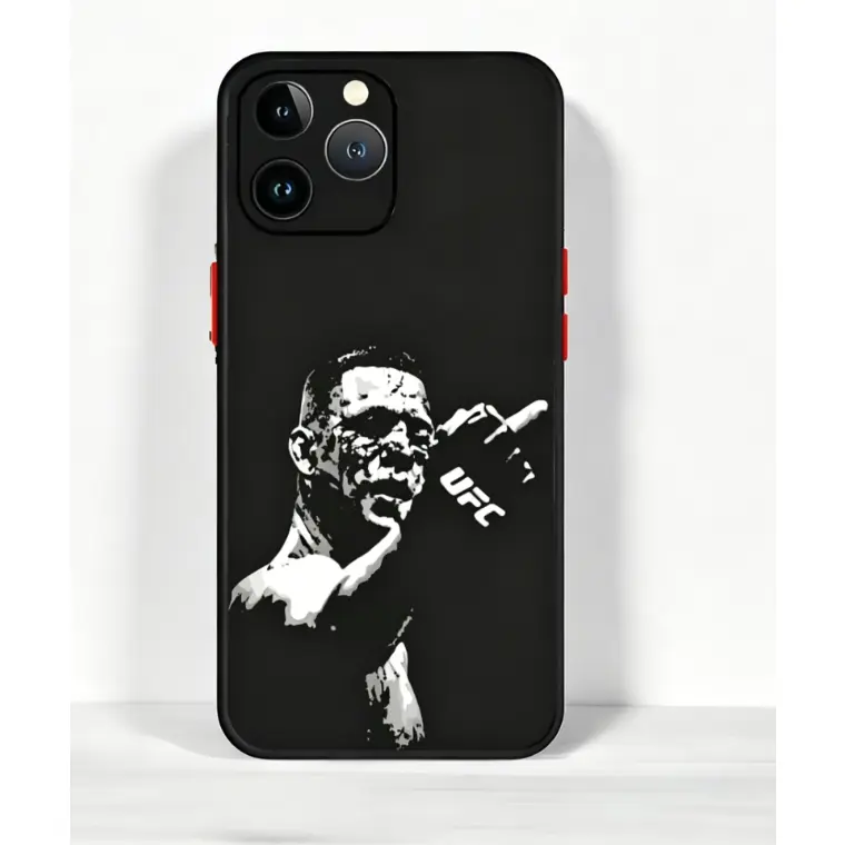UFC Legend Nate Diaz Graphic Smartphone Case - Handheld Cellphone Protection for iPhone 12,13,14,15,16,17 Devices, Casing