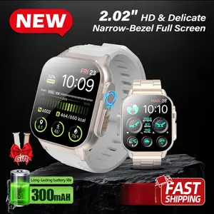 2.02Inch Smart Watch for Fitness & Health Bluetooth Calling Sports Modes Heart Rate Sleep Monitor Water Resistance Stylish Wearable Gift Smartphone Wristwatch Best budget smart watch Smartwatches