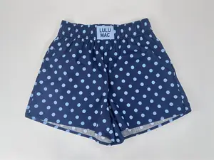 LuluMac Navy with Light Blue Polka Dot Shorts
