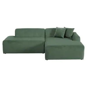 Dexter Green Corduroy Sectional Right Facing Chaise