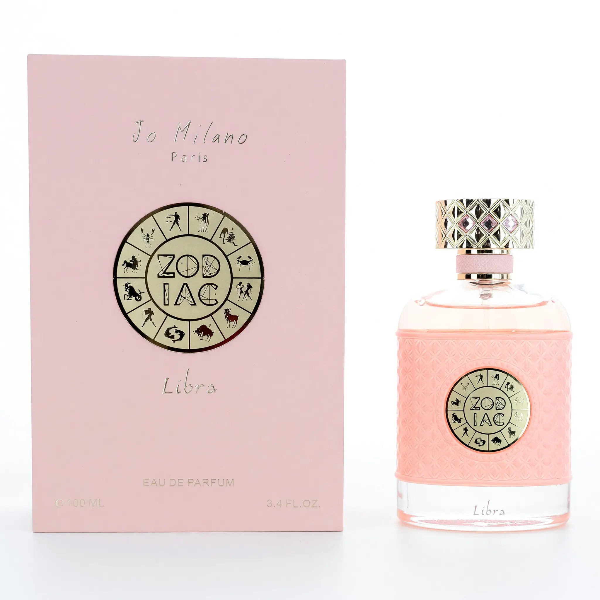 Zodiac Libra by Jo Milano, 3.4 oz EDP Spray for Unisex, Jasmine Tea, 3.4 Fl Oz, Floral Spicy, Fruity, Vanilla, Wood