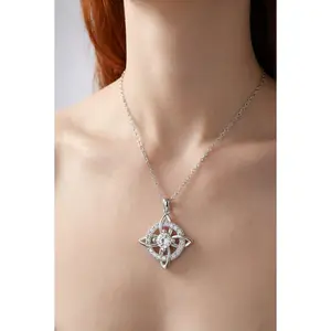 Viral Young Sweet Celtic Knot Necklace Dainty Gold Pendant For Girls First Love Vibe Trendy Choker Style Must Have Cute Gift For Teen Girl