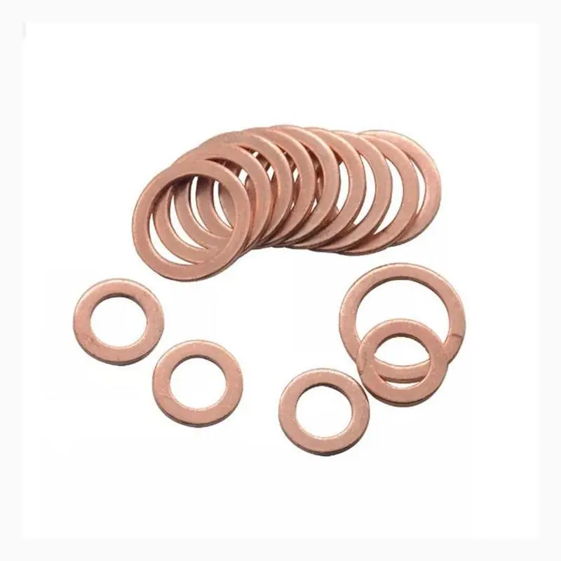 200pcs Copper Flat Washer & O-shaped Sealing Washer & Oil Seal Gasket & Flat Washer for Car Engine & Auto Parts – Leak-Proof & Durable – Engine Protection & Universal Fit – Must-Have Auto Repair Essentials