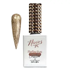 Nieves Reflective Glitter 15ml UV/LED Gel Nieves Reflective Glitter 15ml UV/LED Gel