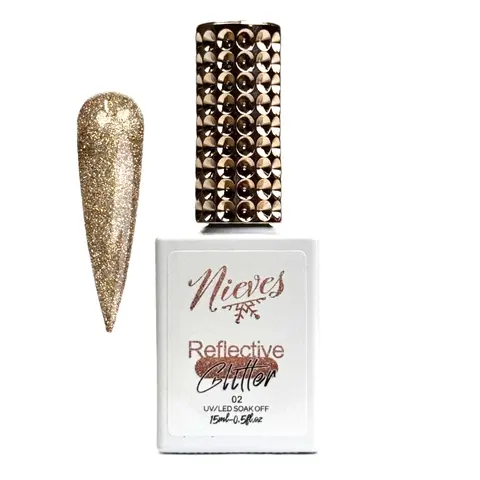 Nieves Reflective Glitter 15ml UV/LED Gel