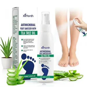 Tea Tree Oil Foot Spray for Foot Odor & Itchy Feet Relief, Herbal Antibacterial Foot Deodorizer, Refreshing Athlete’s Foot Care Spray, Long-Lasting Freshness Daily Foot Care for Men & Women 100ml