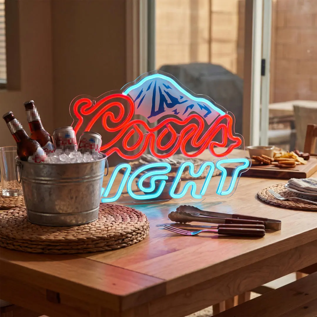 Crs Light Neon Signs Dimmable USB Powered LED Neon Light Signs for Wall Decor Beer Bar Home Bedroom Man Cave