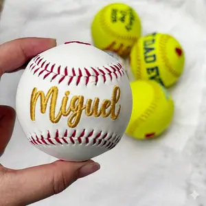 Custom Embroidered Baseball/Softball | Personalized Father's Day Gift with Kids' Names