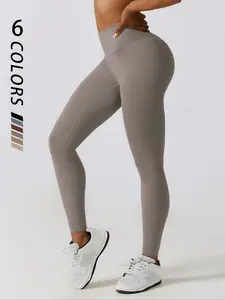 Women's Tummy Control Solid Color High Waist Sports Leggings, Casual Comfy Skinny Pants for Gym Workout Running, Ladies Sportswear for Fall & Winter, Breathable Yoga Bottoms, Athleisure Bottoms