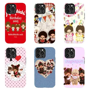 Monchhichi Bebichhichi Cute & Kawaii Retro Cartoon-Style Phone Case—Compatible with iPhone 11–17 Pro Max/Plus Series and Samsung Galaxy S23–25 Series; A Stylish, Drop-Resistant, and Shockproof Protective Cover.