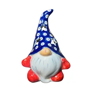Lidia's Polish Pottery Small Gnome Luminary