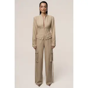 Stone Day Off Cargo Jumpsuit
