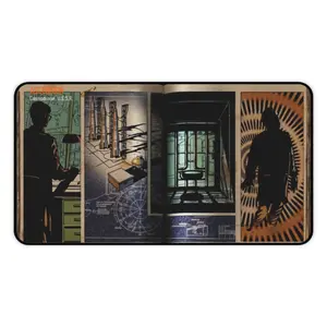 Ascension Loading Screen Black Ops Zombies Desk Mat - Anti-Slip Rubber Base Extra Large Gaming Mousepad - Desk Accesories