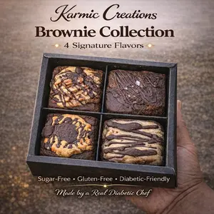 Diabetic-Friendly Brownie Collection Sugar-Free Gluten-Free Indulgent Treats for Health-Conscious Consumers