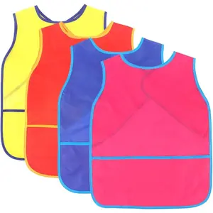 Art Smock Painting Apron Colorful Waterproof Artist Smock Artist Painting Aprons with Long Sleeve