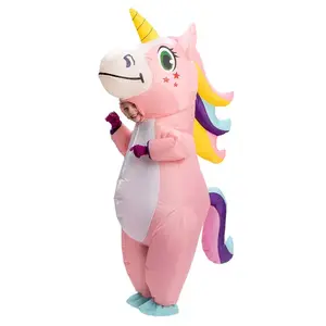 Inflatable Kids Pink Unicorn Costume