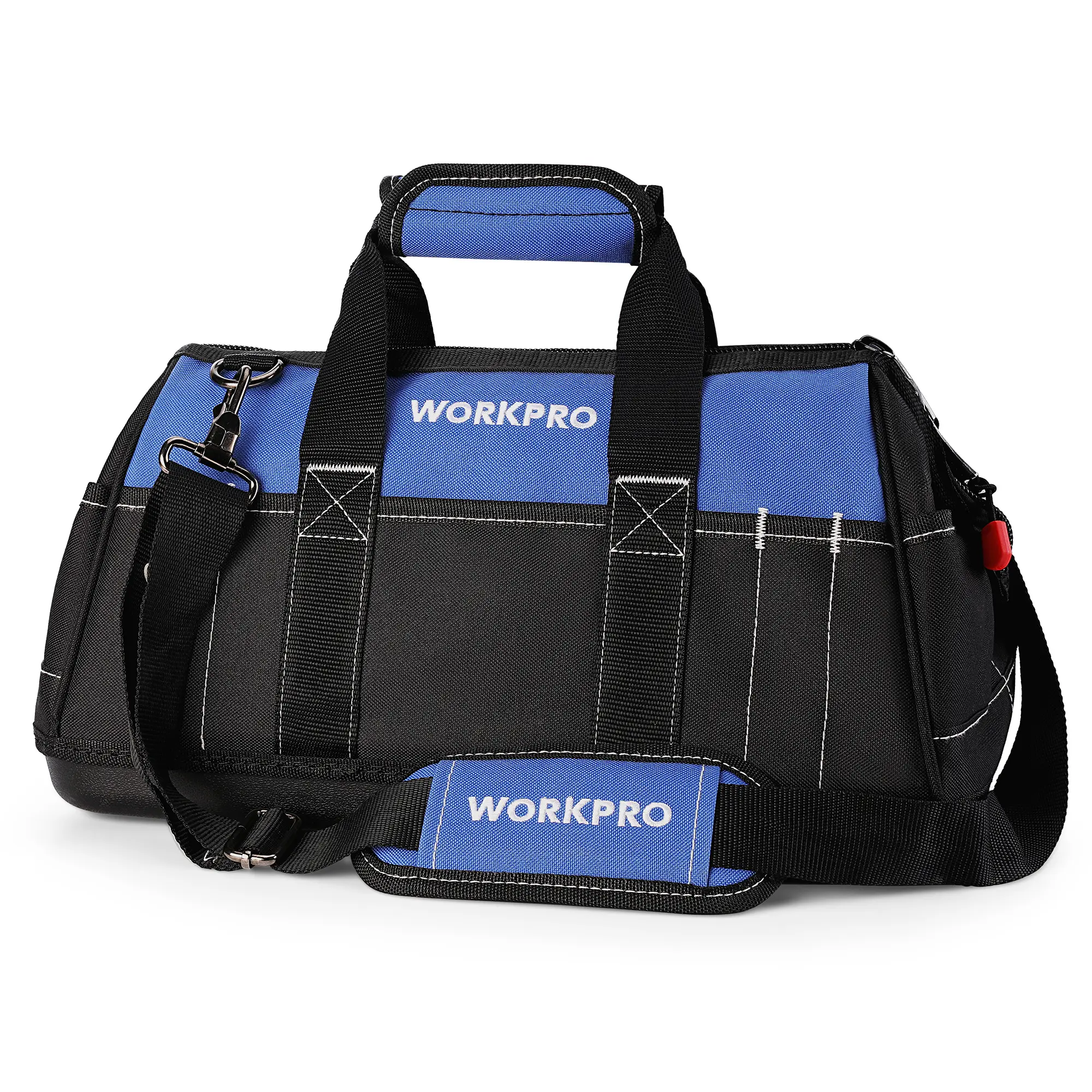 #fathersdaygift WORKPRO 16-inch Wide Mouth Tool Bag with Water Proof Molded Base