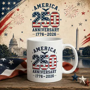 USA Founding 250th Anniversary Commemorative Mug 11oz-15oz—The Perfect Father's Day Gift