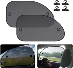 2 Pack Universal Car Window Shade, Cling Sunshade - Sun, Glare and UV Rays Protection for Your Child - Baby Side Window Car Sun Shades, Blocks Over 98% of Harmful UV Rays (Large)
