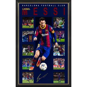 Soccer - Lionel Messi Barcelona Vertiramic Print Unframed Print Poster