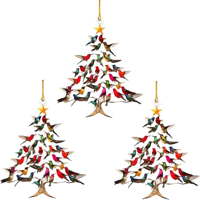 Colorful Hummingbird Christmas Ornament - Perfect Holiday Decor for Bird Valentine's Day