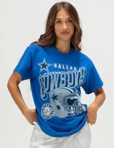 JUNK FOOD Dallas Cowboys Checkdown Womens Tee