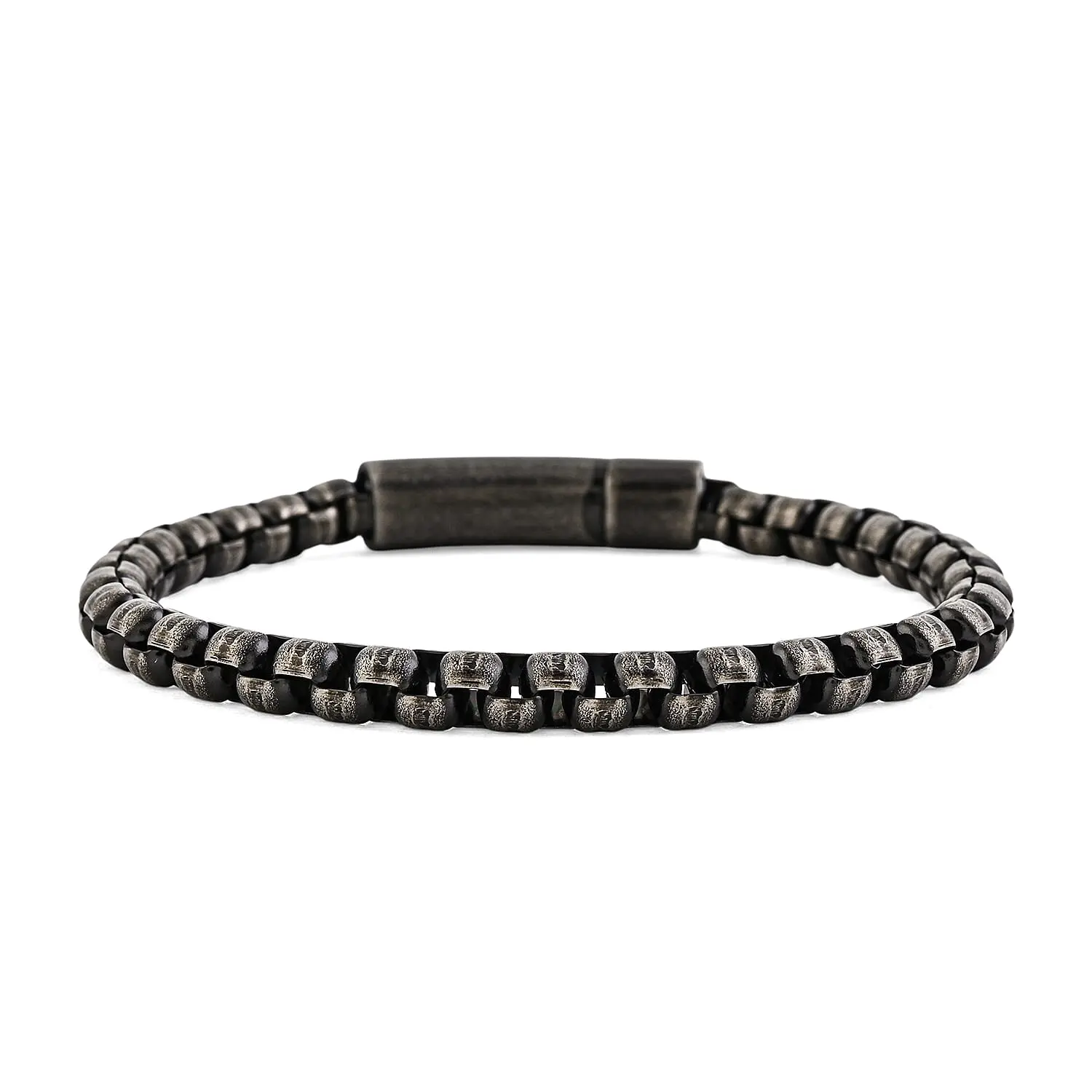 Fancy Chain Bracelet in ION Plated Black Stainless Steel (8.00 In) Fancy Chain Bracelet in ION Plated Black Stainless Steel (8.00 In)