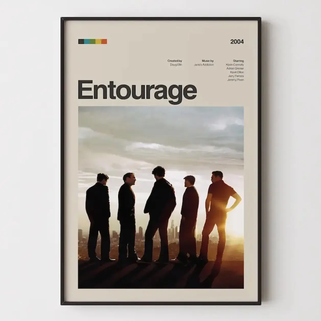 Entourage Poster, Entourage Tv Series Print, Entourage Wall Art, Tv Series Poster, Entourage Poster Print