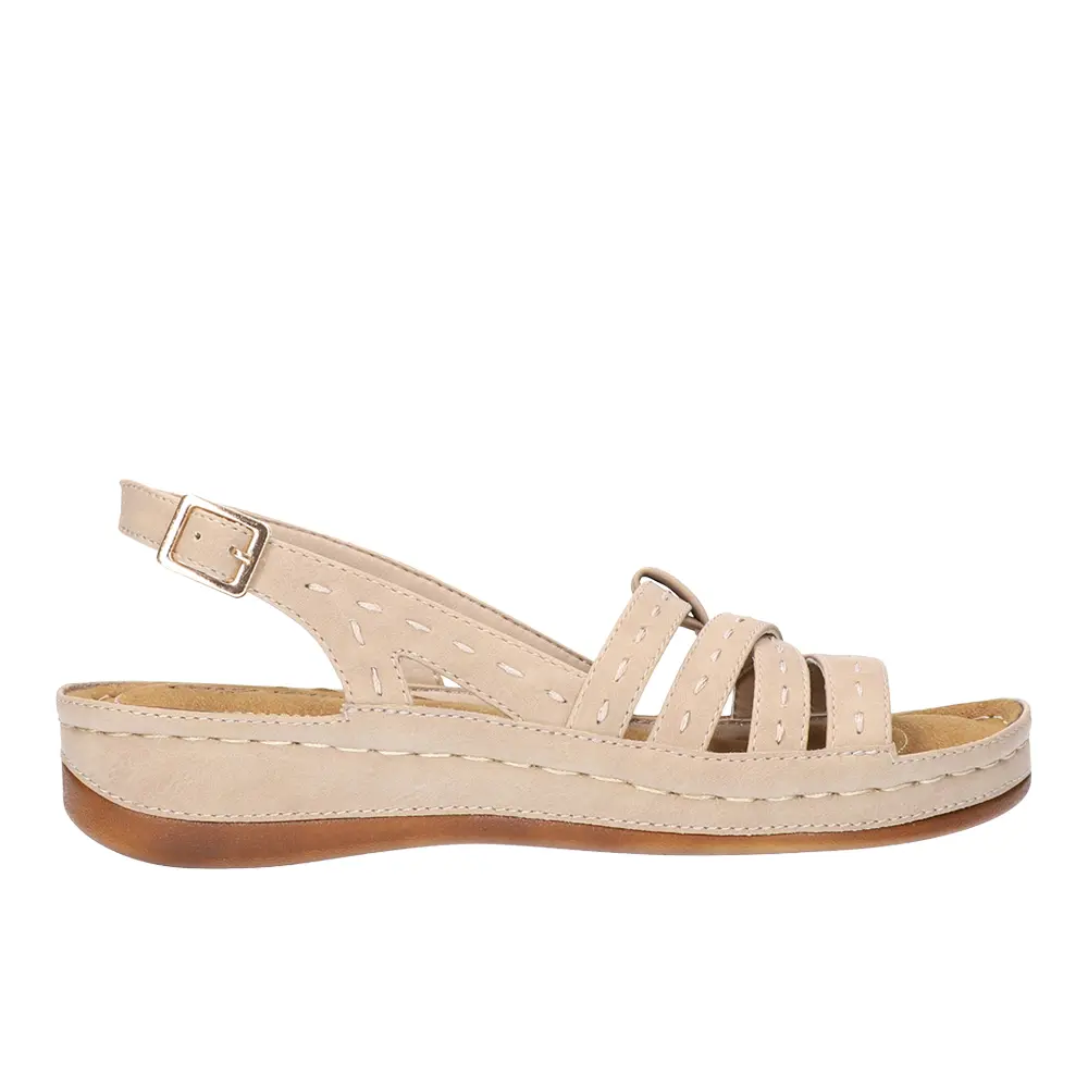 Easy Street Womens Kehlani Slingback Casual Sandals Casual Low Heel 1-2" - Beige Easy Street Womens Kehlani Slingback Casual Sandals Casual Low Heel 1-2" - Beige