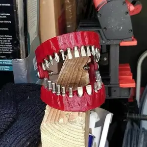 SCREWDRIVER BIT SCREW 2025 HOLDER FUNNY Denture Drill Bit Holder Teeth Model Design with 6.35Mm/1/4" 28 Position Drive Bit Adapter Tools New