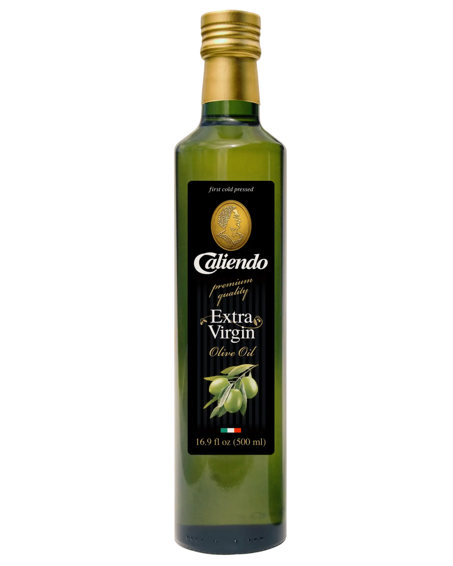 Caliendo Premium Extra Virgin Olive Oil 16.9 fl oz (500ML) Glass Bottle