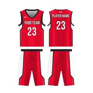 Sportsgearswag Custom Basketball Non Reversible Uniform White Sided Solids Adult Youth Unisex Poly-Mesh 160 GSM Micro-Mesh Fabric with Team Name & Number