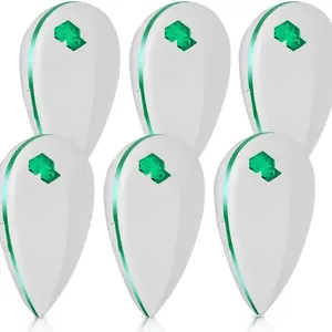 6pcs Ultrasonic Mouse Repeller, Indoor Plug-In Pest Control, Effective for Crickets Spiders Mosquitoes, Home Kitchen Office Use