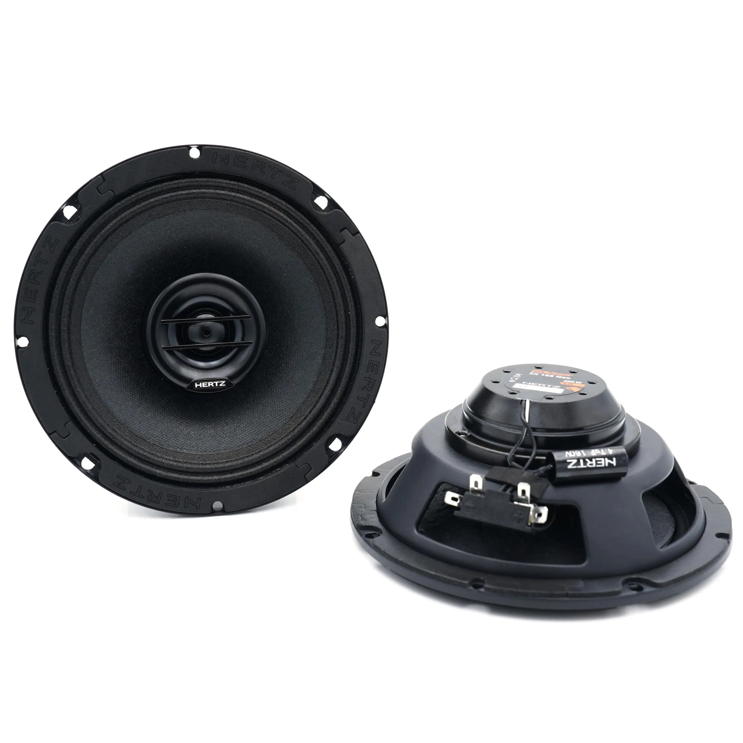 Hertz SPL Show SX 165 NEO 6.5" 2-Way SPL Coaxial Speakers, 100W RMS, 4Ω, Pair
