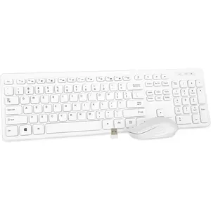 Keyboard and  Combo -  Standard Office PC Keyboard and Optical  Mice (White)