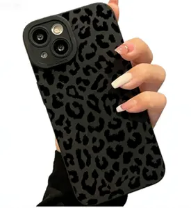 Leopard-Pattern Phone Case, Anti-fall Mobile Phone Protective Casing, Leopard-Design Shockproof Phone Cover for iPhone 11 12 13 14 15 Pro Max