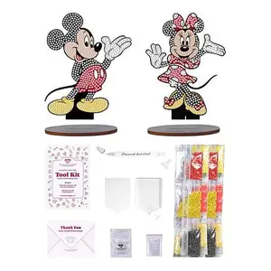 Crafts & Sewing Diamond Art Club Disney Mickey and Minnie Sparkle Pal Kit