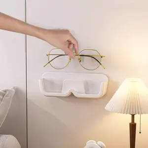 Wall-Mounted Eyeglass Storage Box, No-Drill Design, Decorative Display Rack for Reading Glasses & Sunglasses, Space-Saving Organizer, Modern Organizer