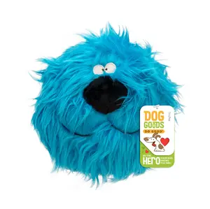 FuzzyBallz Blue: The Squeaky, Puffy, Fuzzy Dog Toy by DogGoods ™