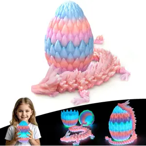 15''3D Printed Dragon Egg,Prefilled Easter Eggs Basket Stuffers,Stuffed Egg Hunt Fillers with Easter Toys,Dragon Eggs with Dragon Inside,Surprise Dragon Egg Toy for 5-7 4-6 8-12 Year Old Boys Kid Girl tiktokshopspringglowup